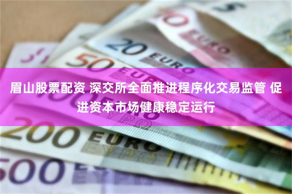 眉山股票配资 深交所全面推进程序化交易监管 促进资本市场健康稳定运行