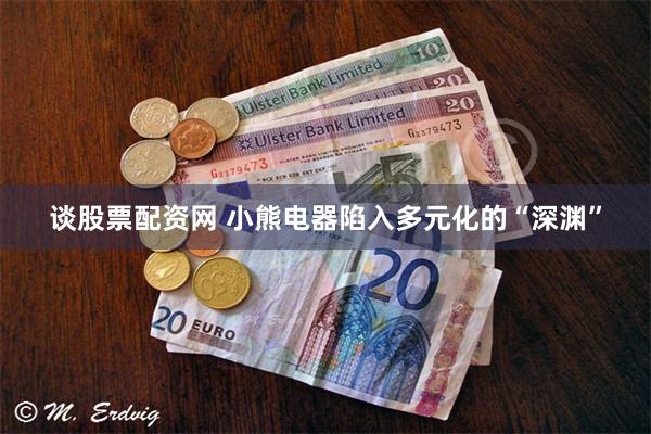 谈股票配资网 小熊电器陷入多元化的“深渊”