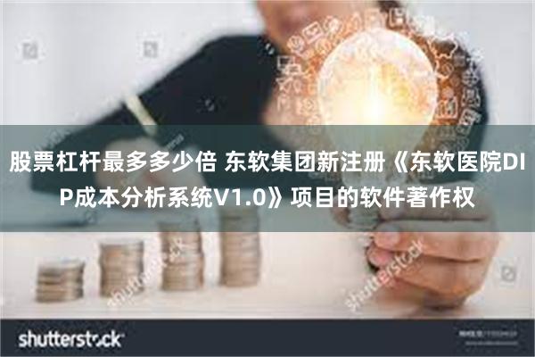 股票杠杆最多多少倍 东软集团新注册《东软医院DIP成本分析系统V1.0》项目的软件著作权