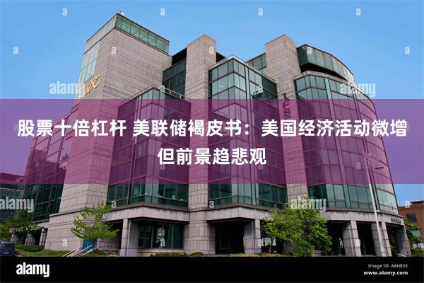 股票十倍杠杆 美联储褐皮书：美国经济活动微增但前景趋悲观